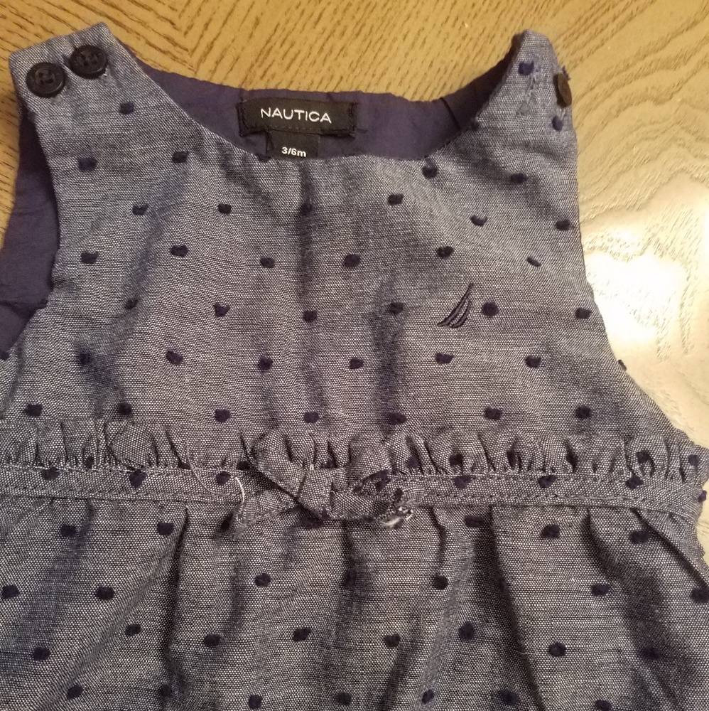 🚫SOLD🚫 Nautica Sleeveless Blue jean  Onesie - Picture 4 of 6